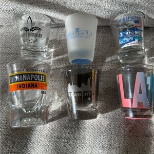 Assorted City-Themed Shot Glass Set